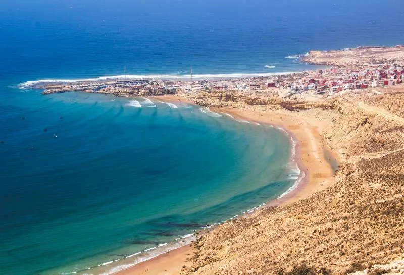 Atlantic bay north of Agadir on 15 Days Morocco Tour from Tangier