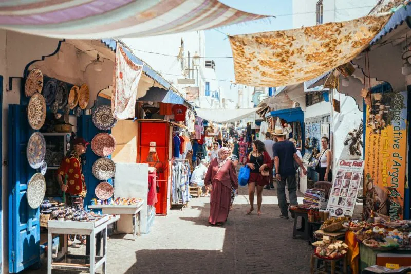 Essaouira souk on 15 Days Morocco Tour from Tangier