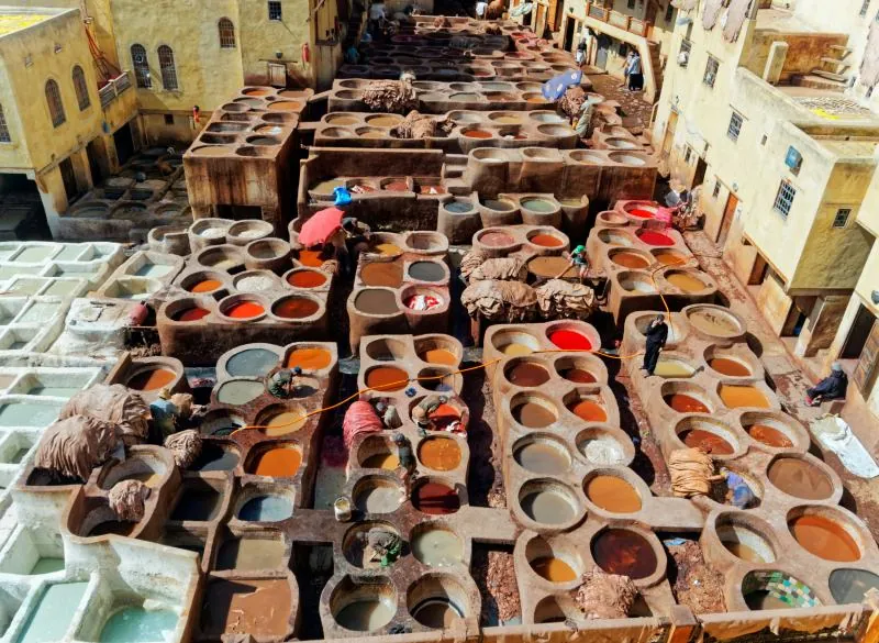 The Chouara tannery in the medina of Fes