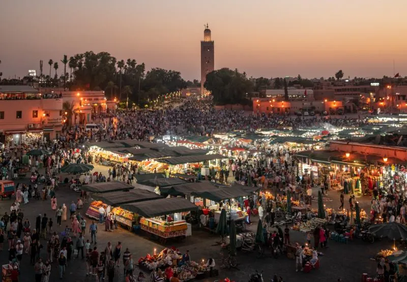 Jemaa el-Fna on 12 Days Tour from Marrakech