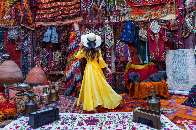 Moroccan craft shop on Classic 8 Day Tour from Casablanca