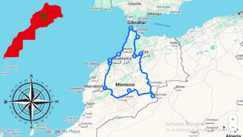 12 days tour from Casablanca