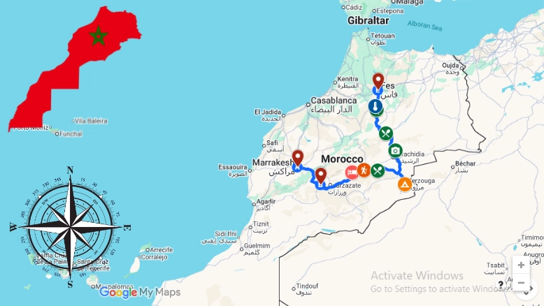 3 days MARRAKECH TO FES DESERT TOUR