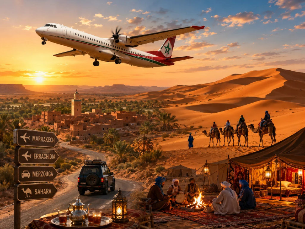 Flights from India to Morocco via Dubai and Istanbul